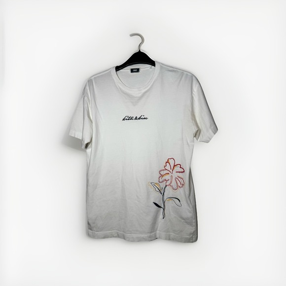 Kith‎ & Kin Embroidered Colorful Flower Begonia T-Shirt Size XS Streetwear